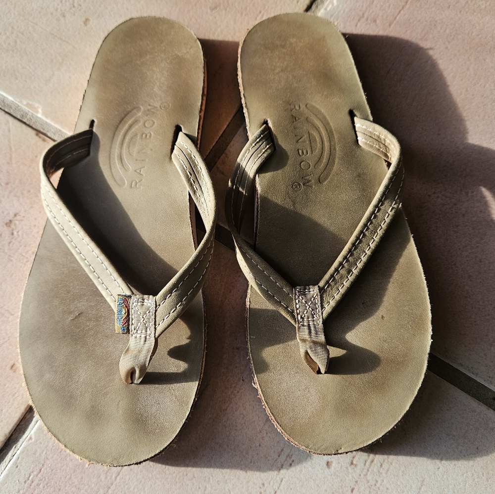 Rainbow Sandals Single Layer Thin Stap Sierra Bro… - image 1